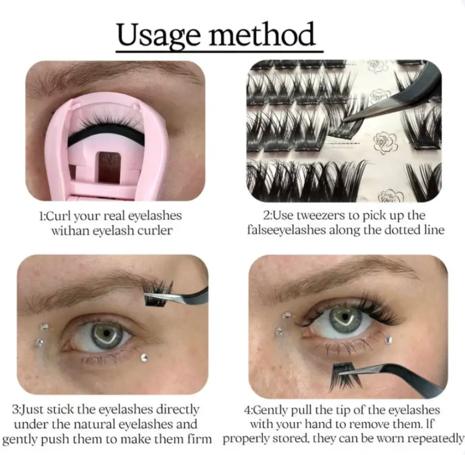 Glue-Free DIY Eyelash Set™