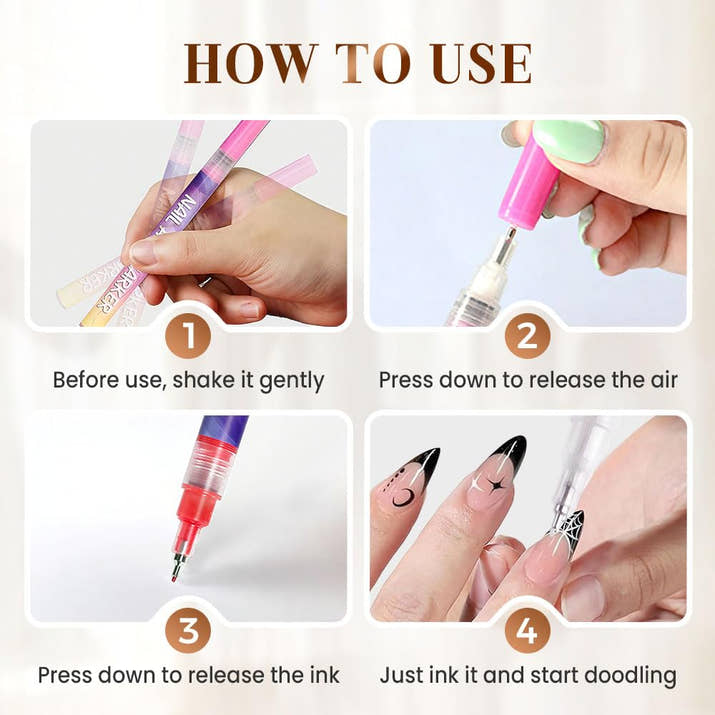 Acrylic Nail 3D Art Pen Set™