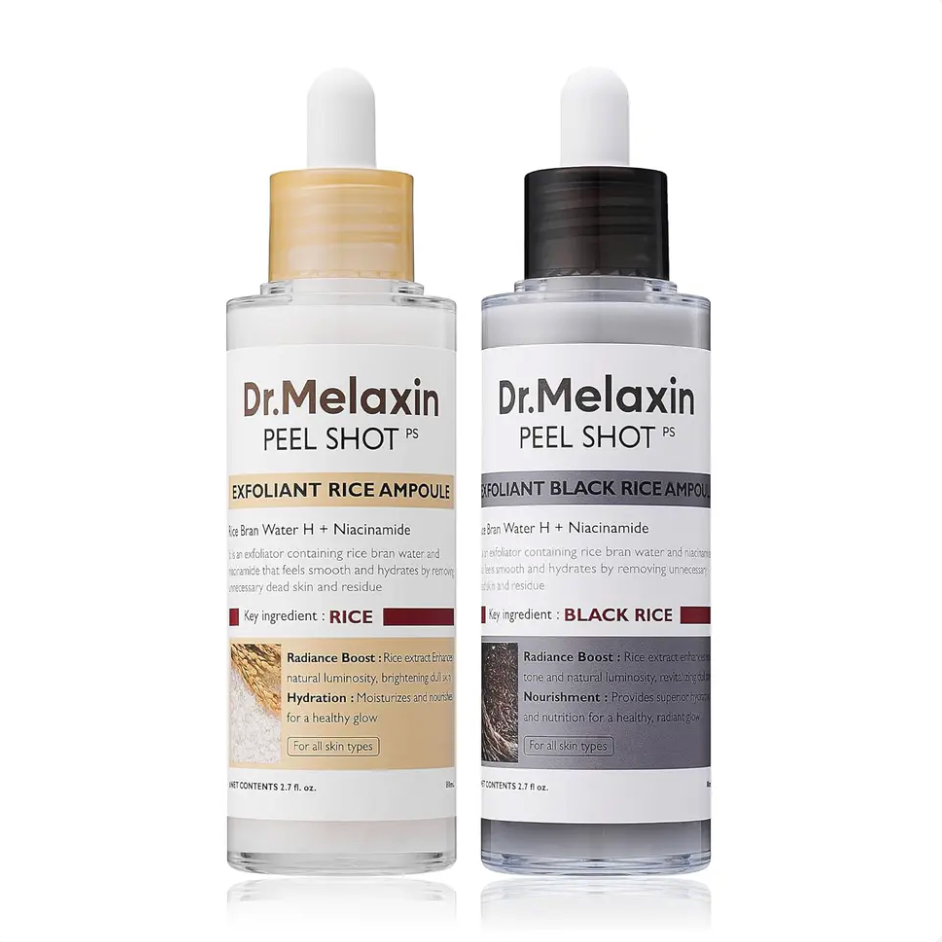 Dr.Melaxin Peel Shot Glow Set - Turmeric Spray & Rice Ampoule Duo™