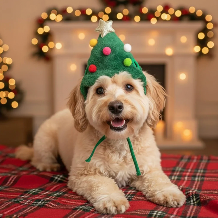 Christmas Pet Outfit Hat & Bib™