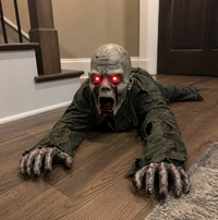 Crawling Zombie Halloween Animatronic