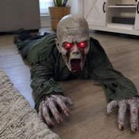 Crawling Zombie Halloween Animatronic